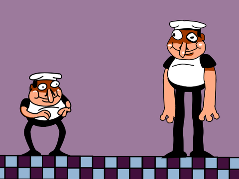 Add your oc/character fighting fake peppino remix