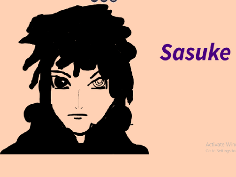 I drew the uchiha