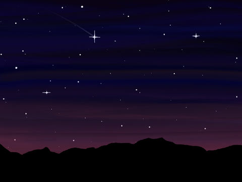 Staring Up at Space - Slight Process