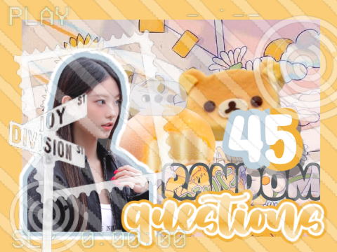45 rand☆m questi◍ns ╮