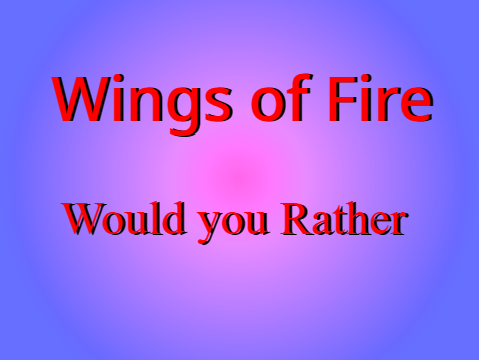 WoF Would you Rather remix