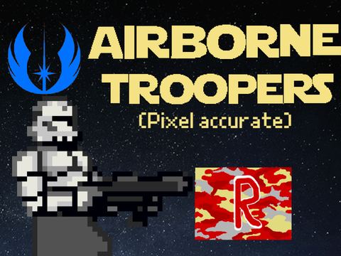 (pixel accurate) Star Wars Sprites: Airborne Troopers remix