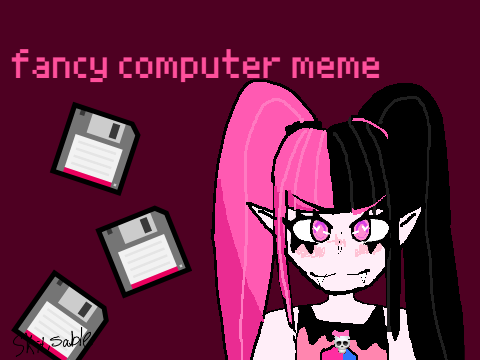 fancy computer meme 