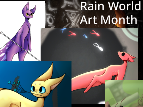 Rain World Art Month (art dump)