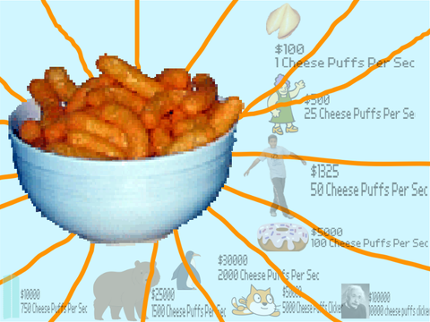 Cheesy dibbles clicker!