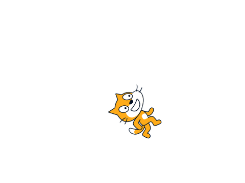 cat running