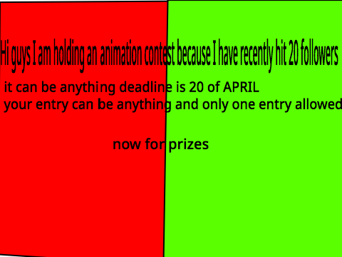 (PRIZES) ANIMATION CONTEST:)
