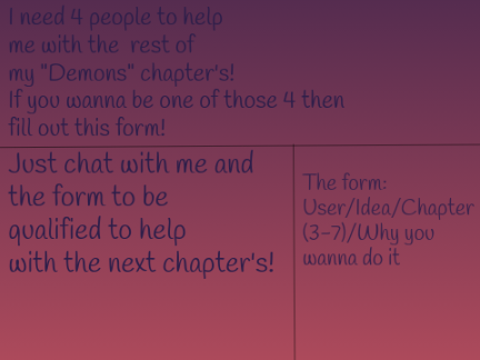 Demon's Qualification for the next 4 chapter's!