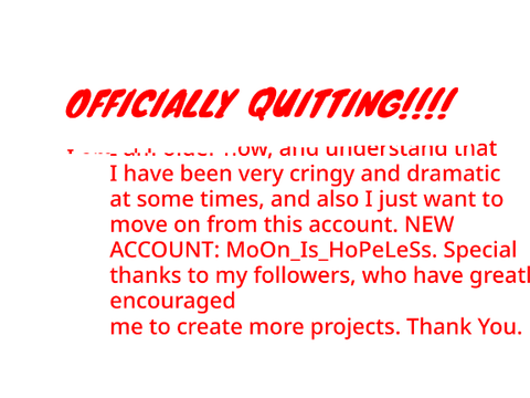 OFFICIALLY QUITTING!!!!
