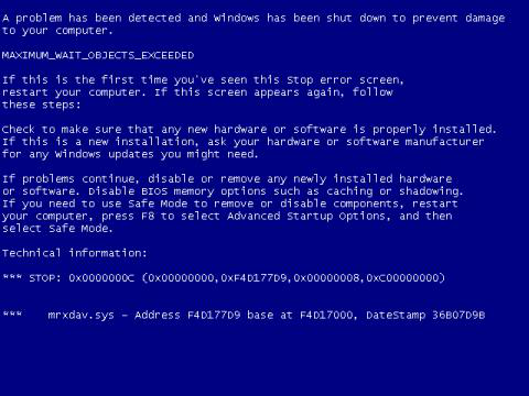 Windows 9 crazy error