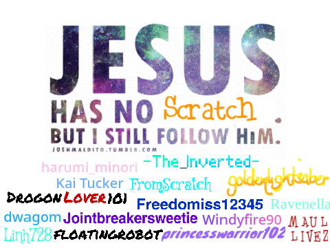 Sign your username if you accept Christ!