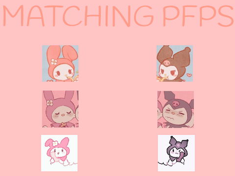 Some matching sarino pfps!!