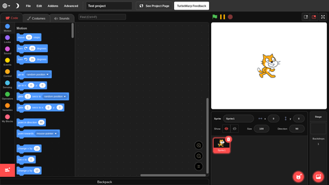 How to upload files to Turbowarp and use them (with pictures)