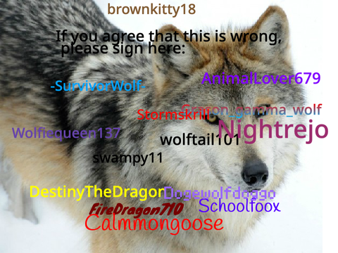 Sign To Stop Wolf Hunting remix remix