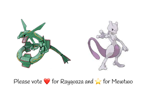 Rayquaza vs Mewtwo