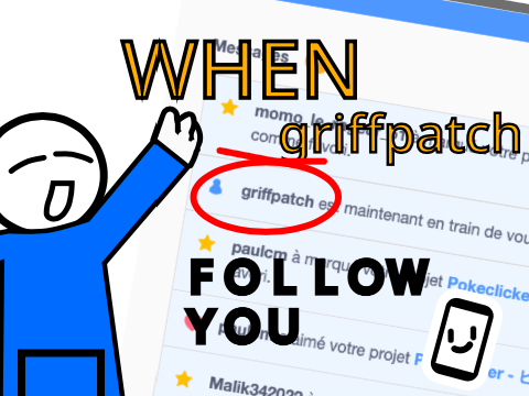When griffpatch follow you.... / animation
