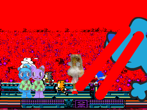 Add yourself running from the giant laser-beam-shooting dog! remix remix