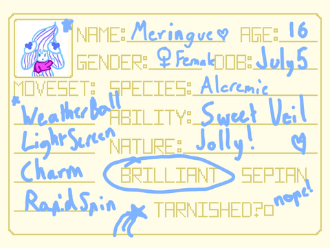 Meringue: OC for the Shaded Way RP