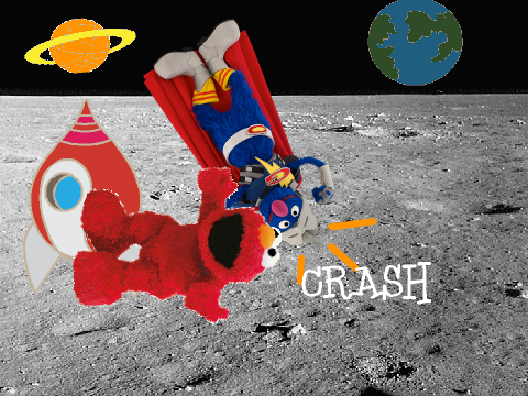 mission to the moon featuring elmo