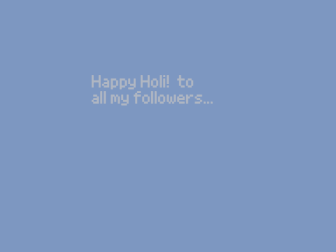 belated happy holi!
