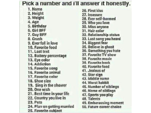 Ask me any question!