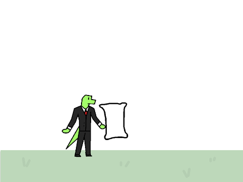 lizard man beats the life out of a pillow but mobile friendly