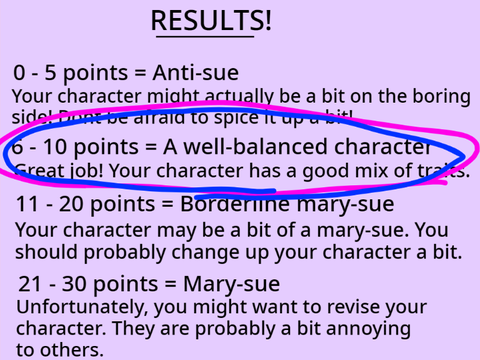 How "Mary-Sue" is Your OC? remix