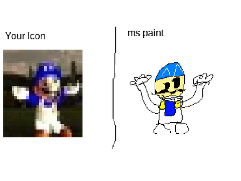 i will draw your icon in ms paint