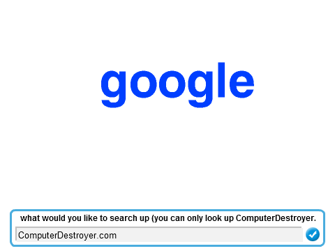 Virus simulator: ComputerDestroyer.com