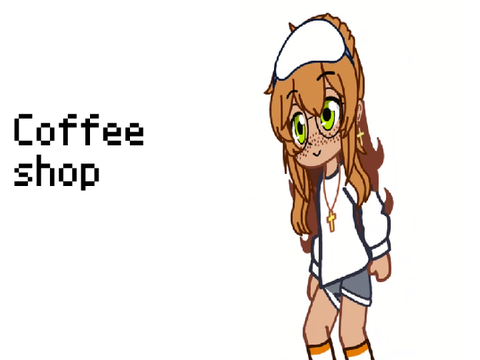 I hopped into a coffee shop