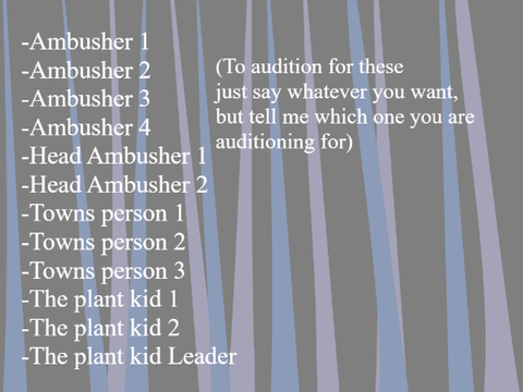 "Quiet Earth" Audition