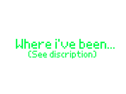 Where I've Been...