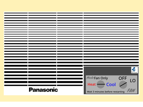 Panasonic Window air con works properly