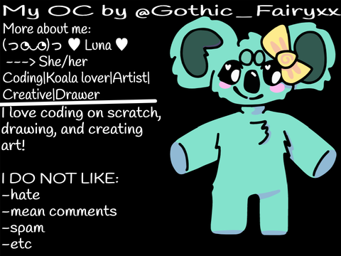 My OC and More About Me!