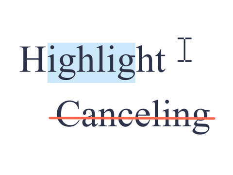 Highlight Canceling