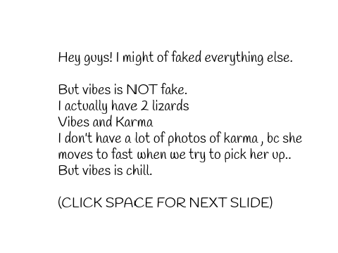 Cute Vibes and Karma