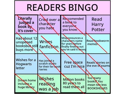 READERS BINGO 