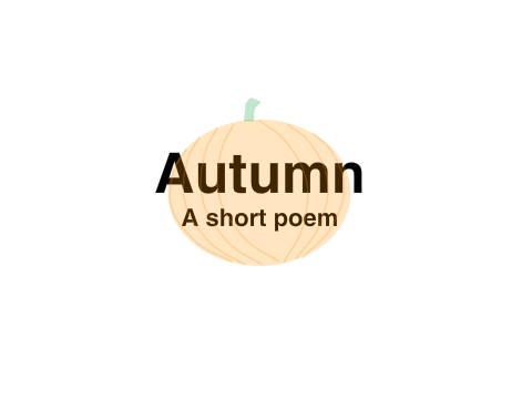 Autumn ~ A short poem