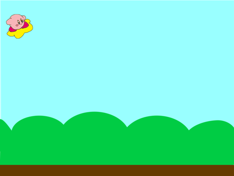 カービィが帽子を避けるゲーム(楽しいよ)