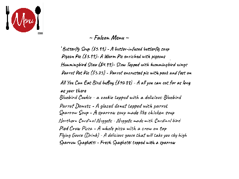 Falcon Cafe - OPEN