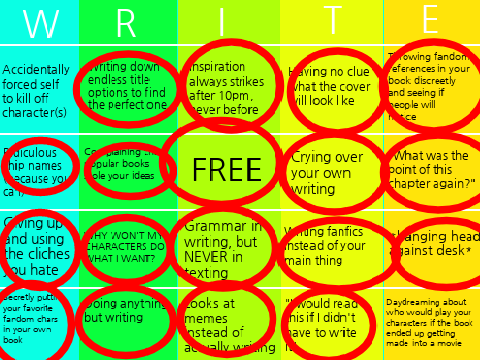 Author Bingo/Writer Bingo 