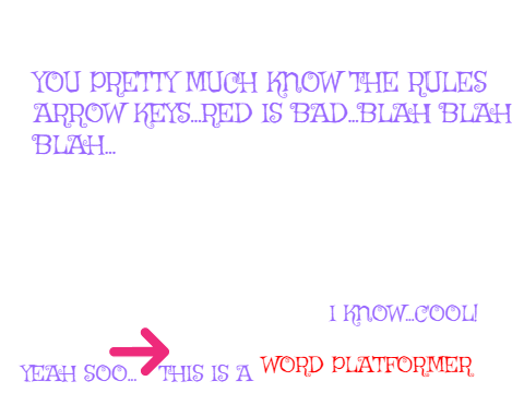 Words-A Platformer