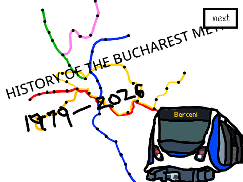 History of the bucharest metro 1979- 2026