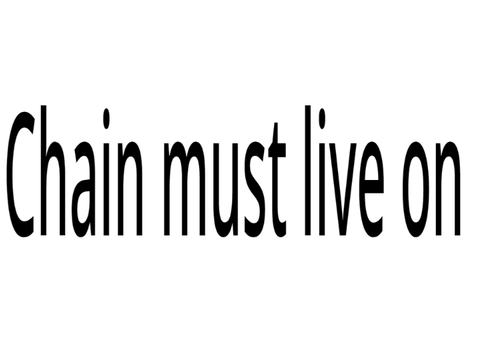 I AM NOT LETTING THIS CHAIN STOP