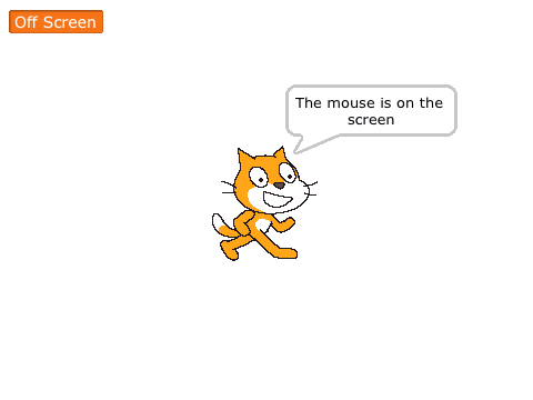 Sensor for if the mouse is on or off the screen