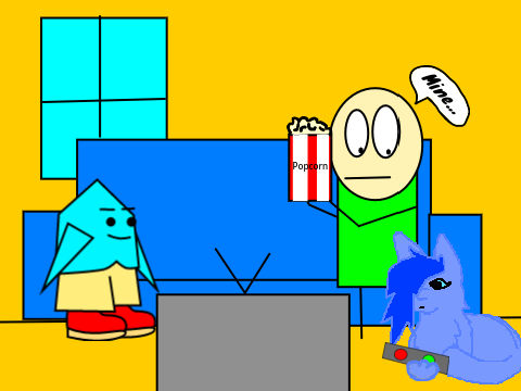 Add yourself watching TV (3)