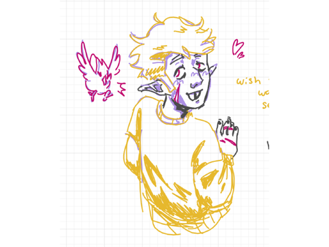 whiteboard fox toh art dump sparkles cutely