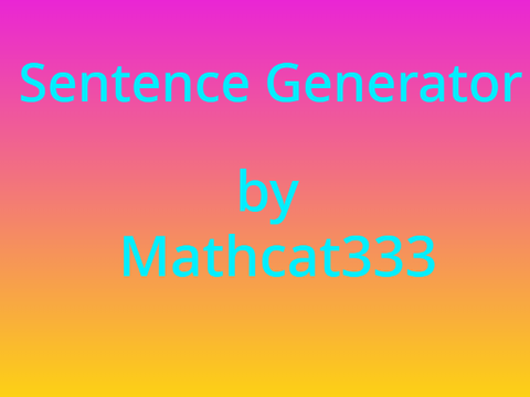 Make a sentence