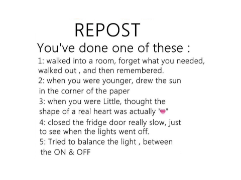 Repost if you’ve done these     remix remix remix remix