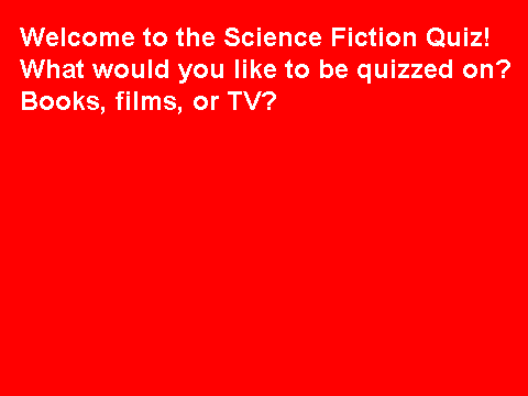 Science Fiction Quiz